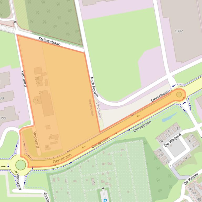 Kaart van postcodegebied 5507PN.
