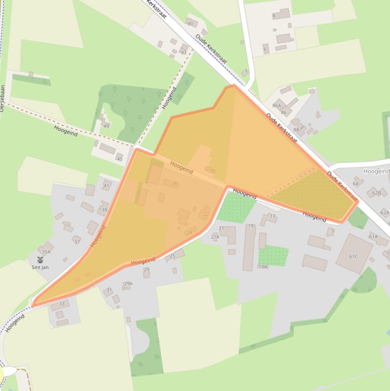 Kaart van postcodegebied 5507PW.