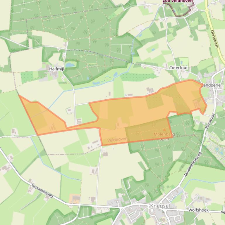 Kaart van postcodegebied 5507RM.