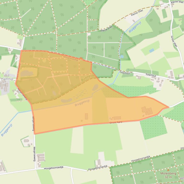 Kaart van postcodegebied 5507RP.
