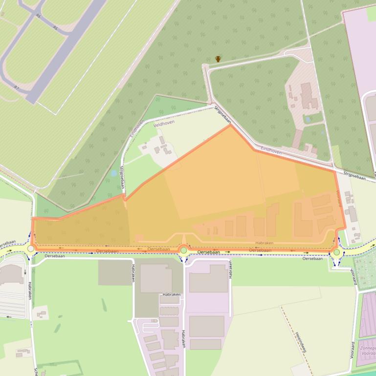 Kaart van postcodegebied 5507TB.