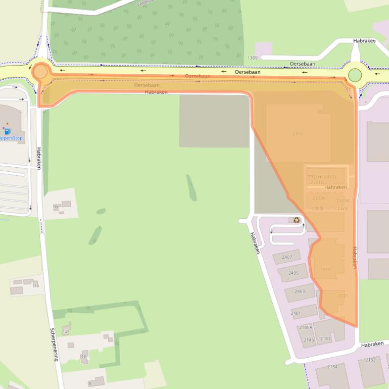 Kaart van postcodegebied 5507TK.