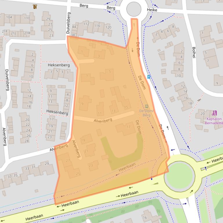 Kaart van postcodegebied 5508AA.