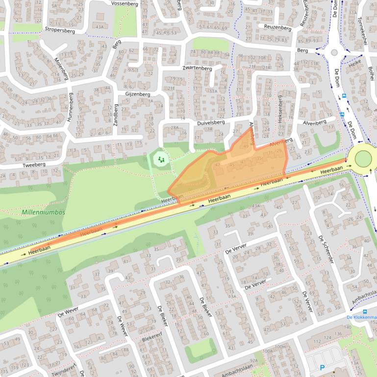 Kaart van postcodegebied 5508AB.