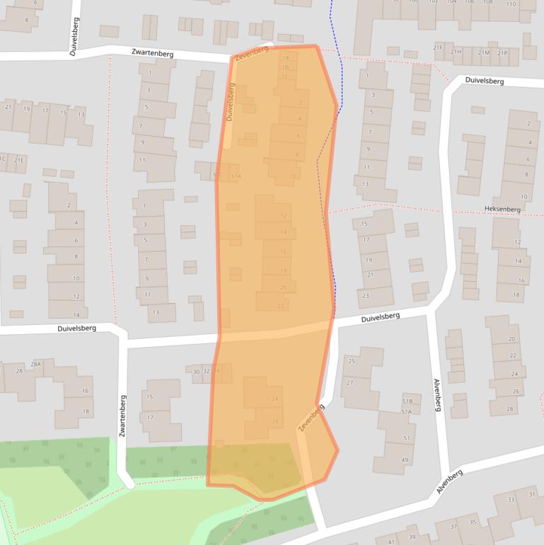 Kaart van postcodegebied 5508AJ.