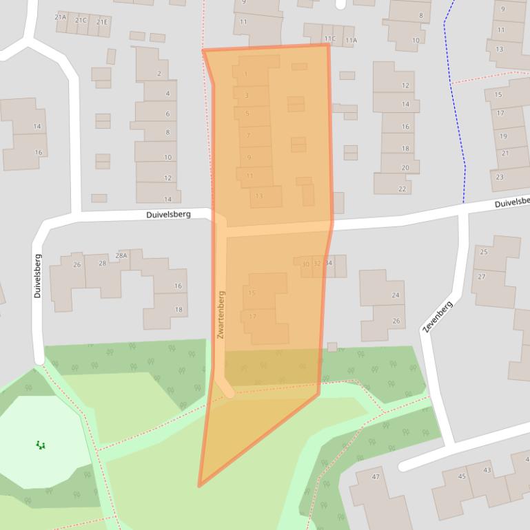 Kaart van postcodegebied 5508AK.