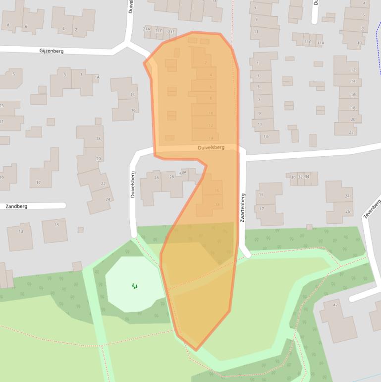 Kaart van postcodegebied 5508AL.