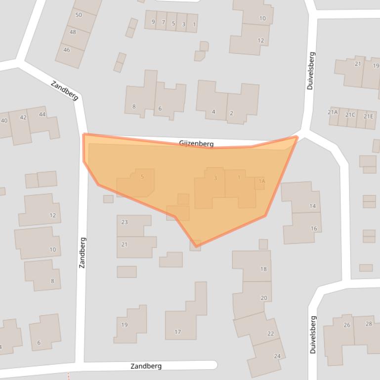 Kaart van postcodegebied 5508AM.