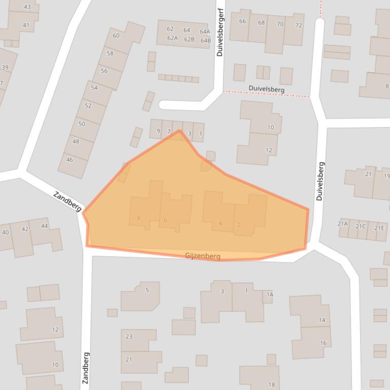 Kaart van postcodegebied 5508AN.