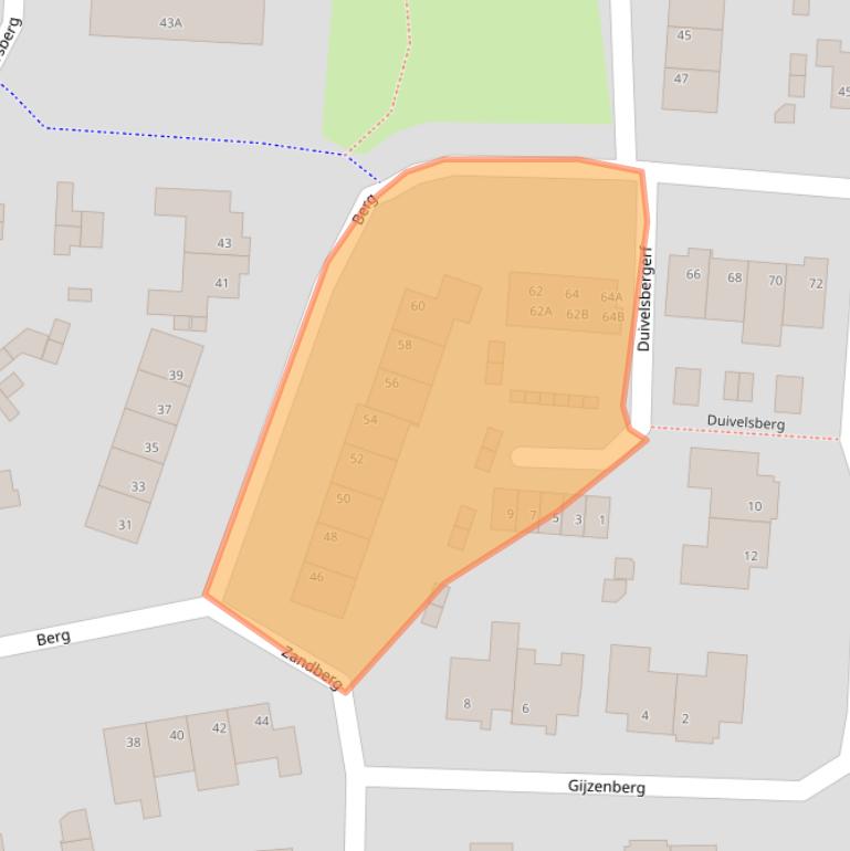 Kaart van postcodegebied 5508AW.