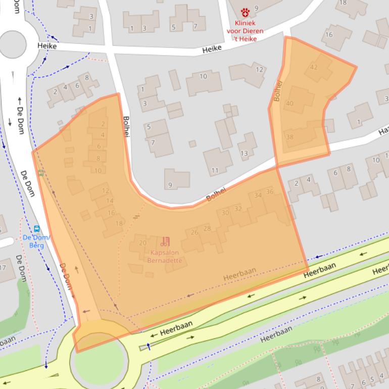 Kaart van postcodegebied 5508CD.