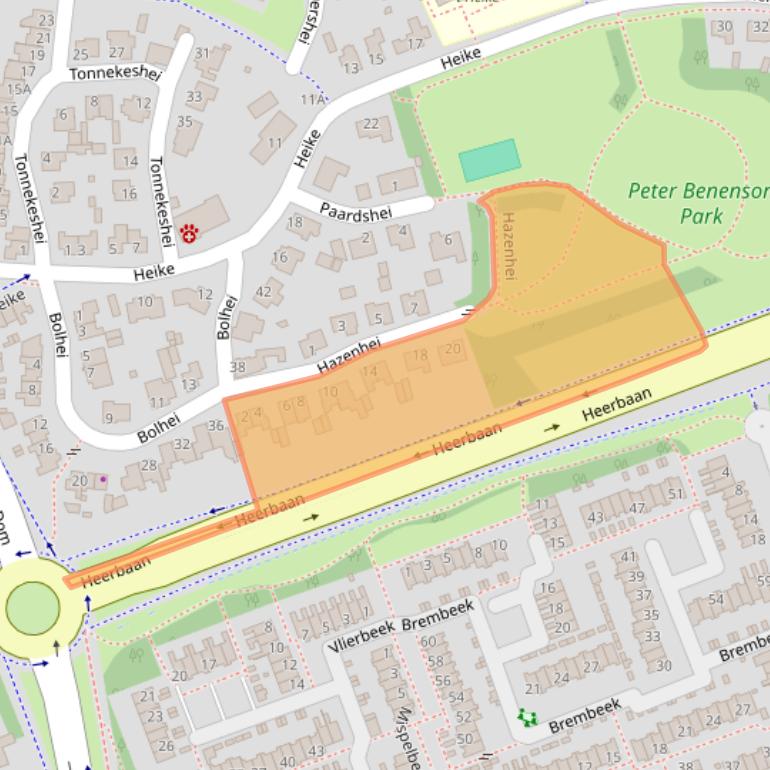 Kaart van postcodegebied 5508CG.