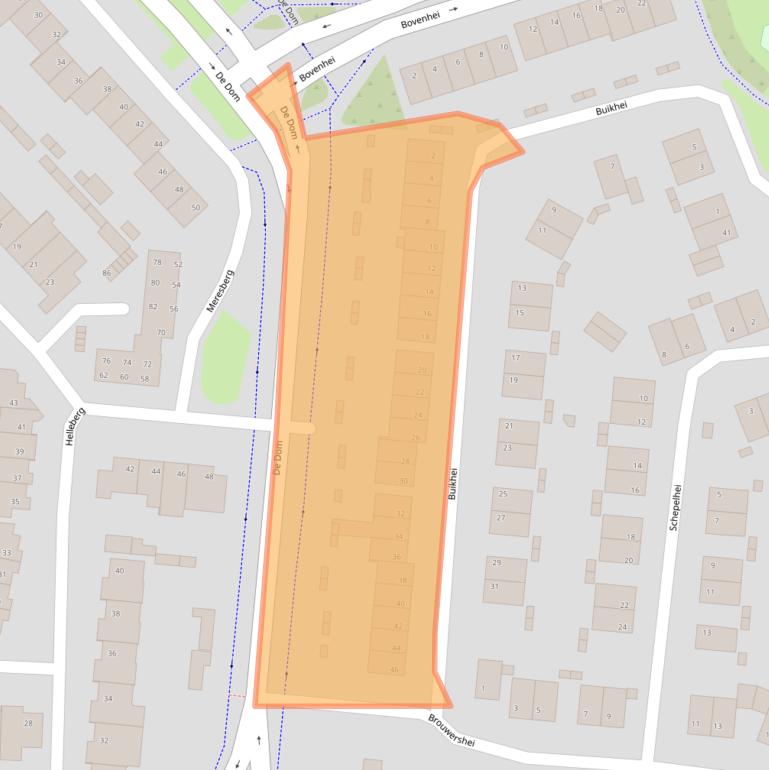 Kaart van postcodegebied 5508CN.