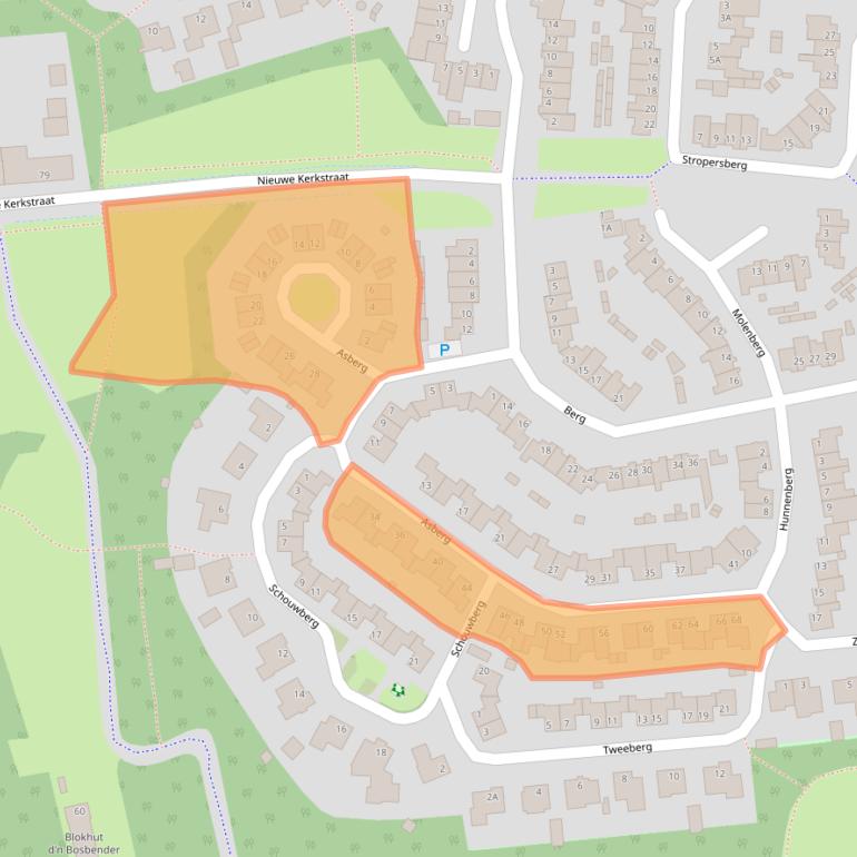 Kaart van postcodegebied 5508DD.