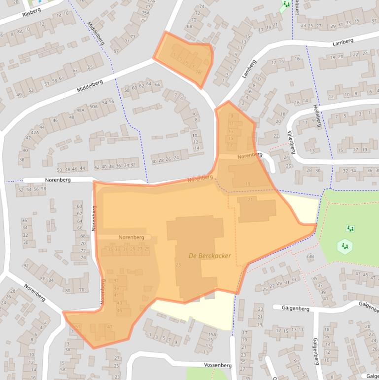 Kaart van postcodegebied 5508DJ.