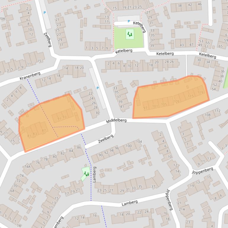 Kaart van postcodegebied 5508DP.