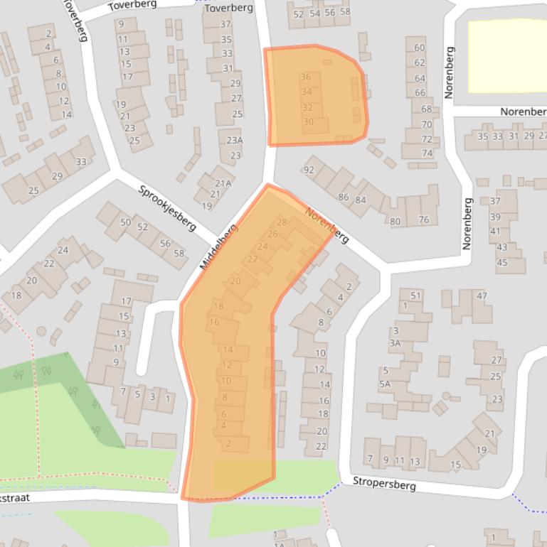 Kaart van postcodegebied 5508DR.