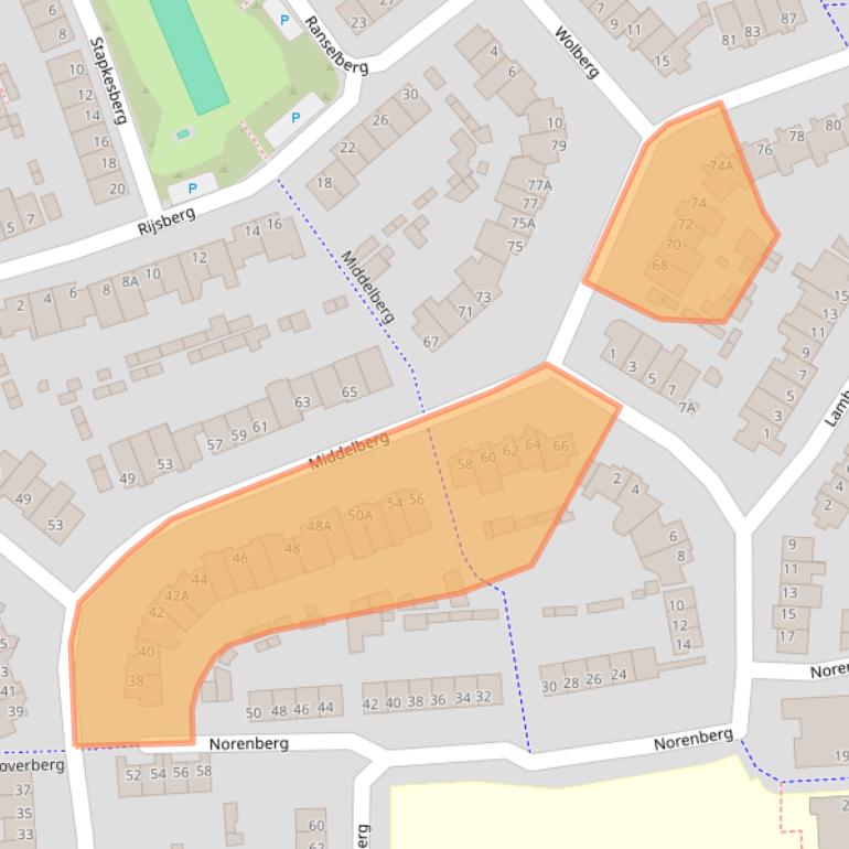 Kaart van postcodegebied 5508DS.