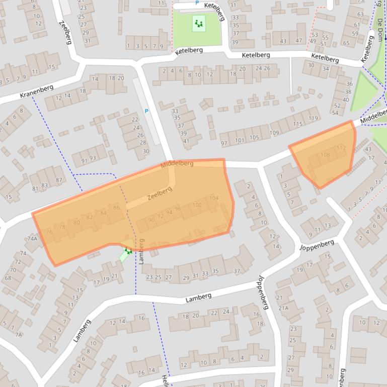 Kaart van postcodegebied 5508DT.