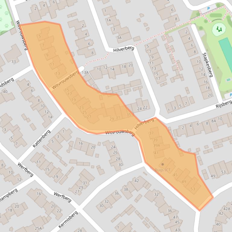 Kaart van postcodegebied 5508DX.