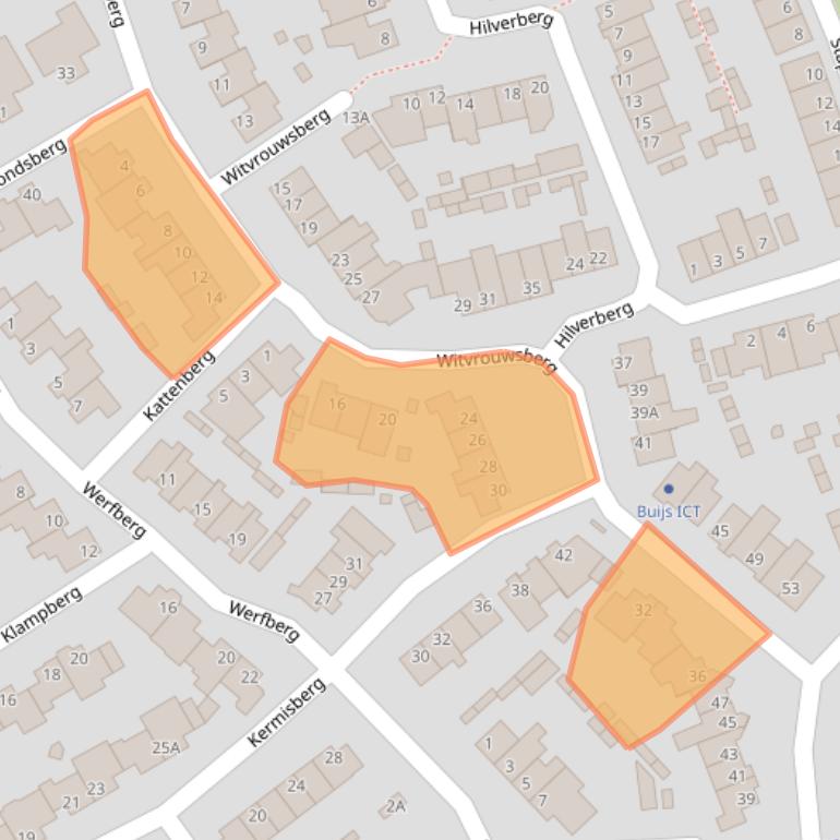 Kaart van postcodegebied 5508DZ.