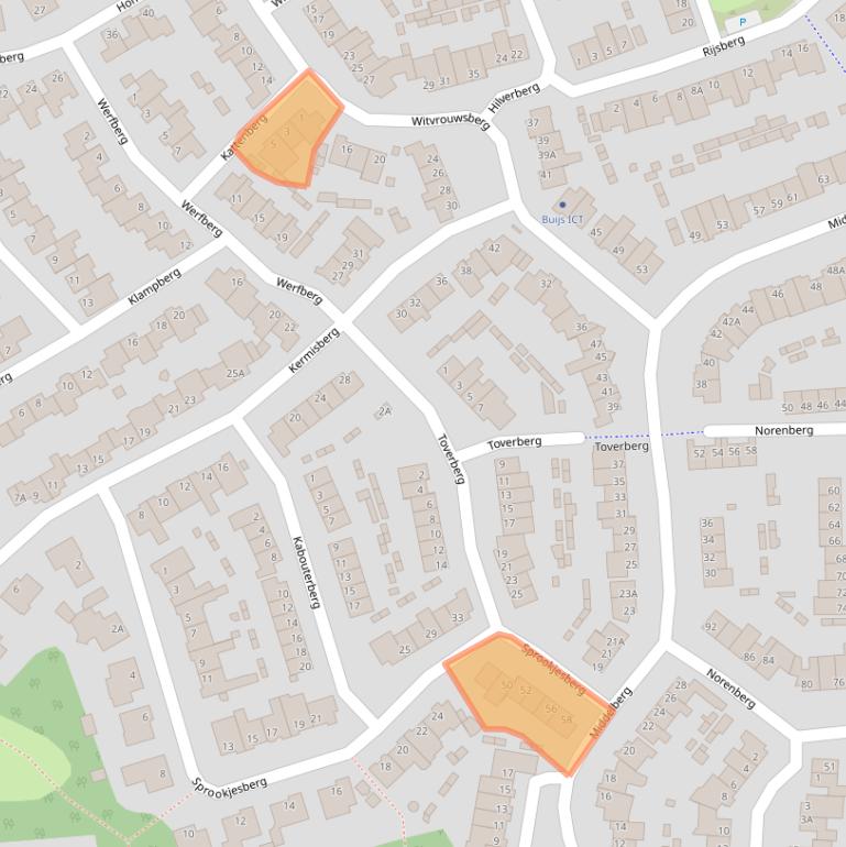 Kaart van postcodegebied 5508EC.