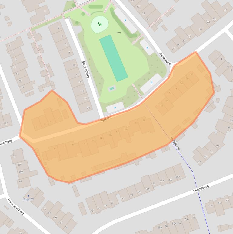 Kaart van postcodegebied 5508EH.