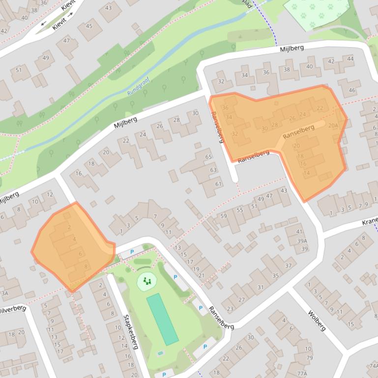 Kaart van postcodegebied 5508EM.