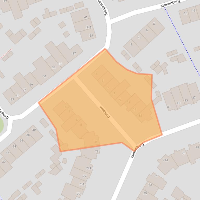 Kaart van postcodegebied 5508EP.