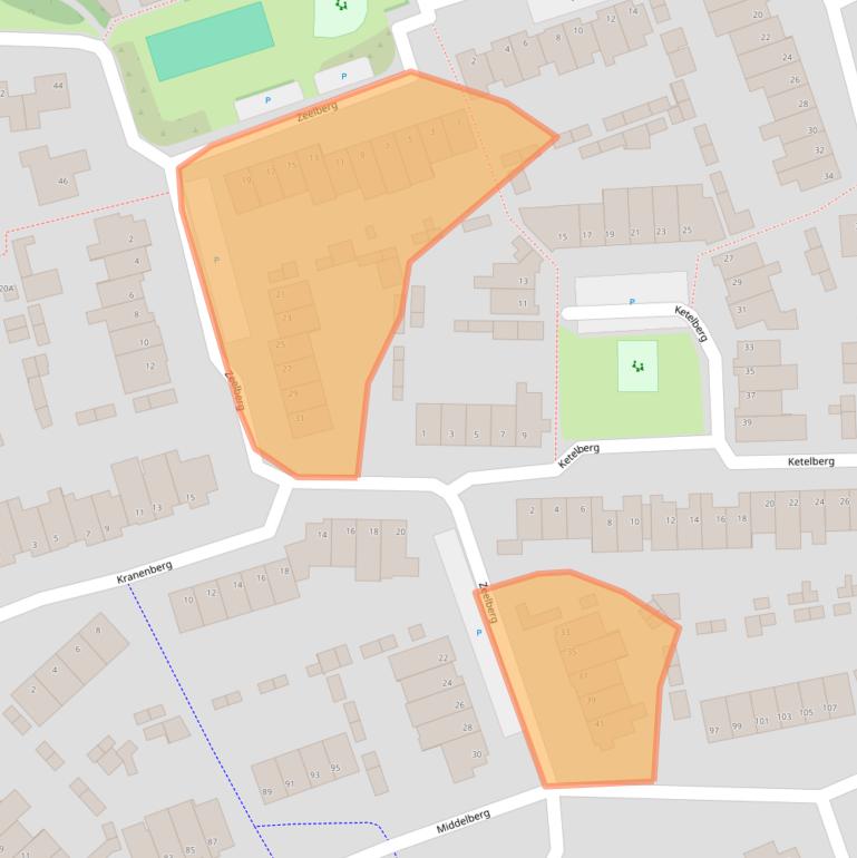 Kaart van postcodegebied 5508ES.