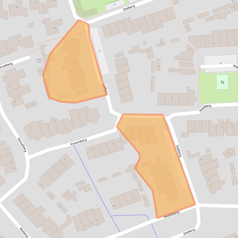 Kaart van postcodegebied 5508ET.