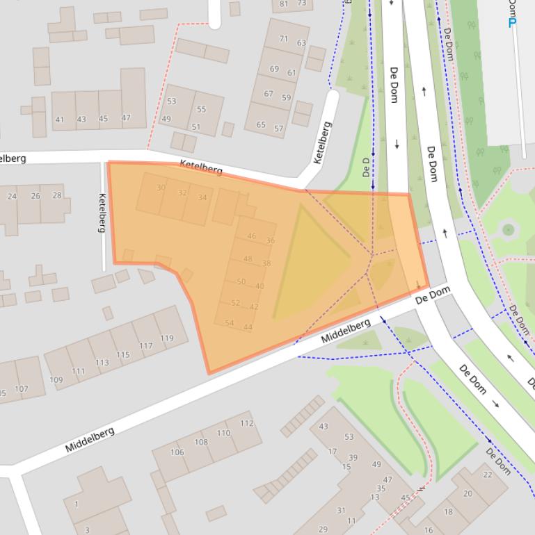 Kaart van postcodegebied 5508EZ.