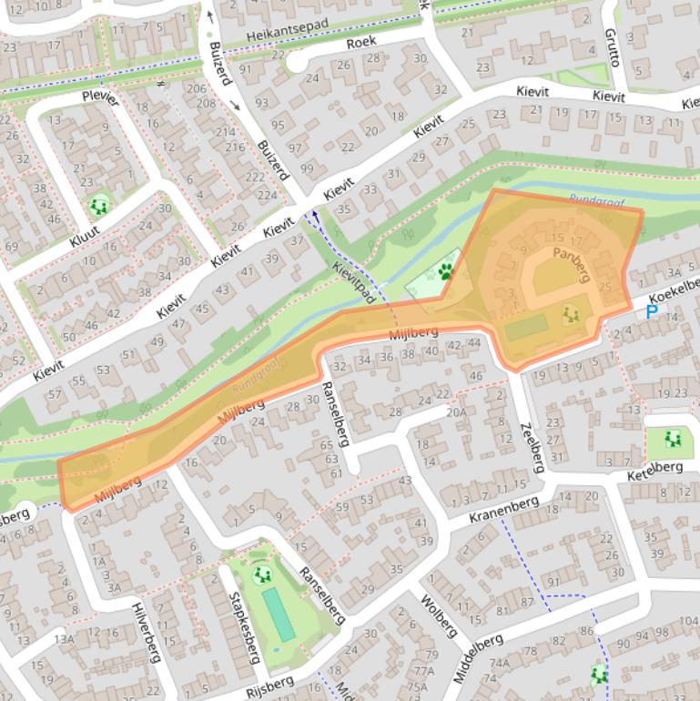 Kaart van postcodegebied 5508GC.