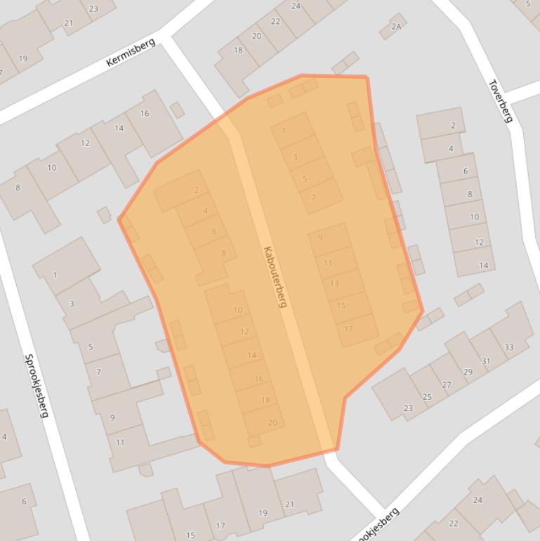 Kaart van postcodegebied 5508HE.