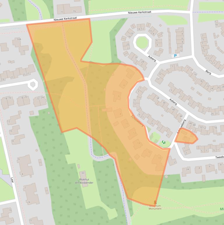 Kaart van postcodegebied 5508JB.