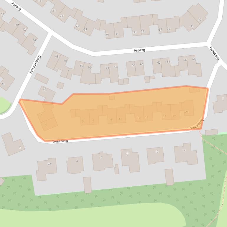 Kaart van postcodegebied 5508JC.