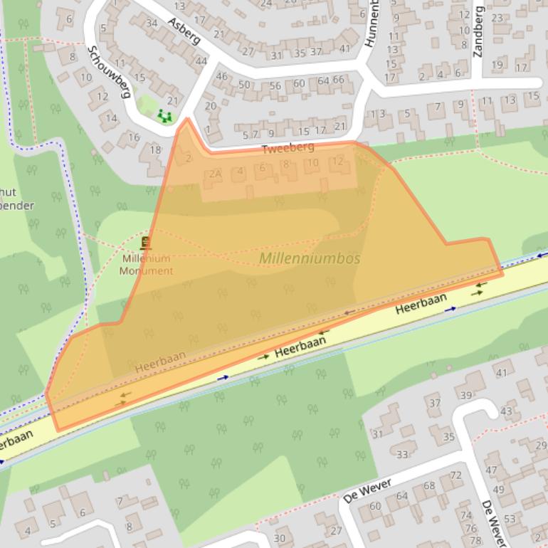 Kaart van postcodegebied 5508JD.