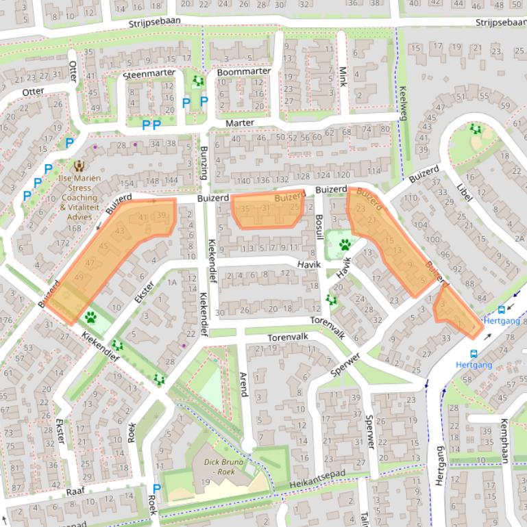 Kaart van postcodegebied 5508KA.