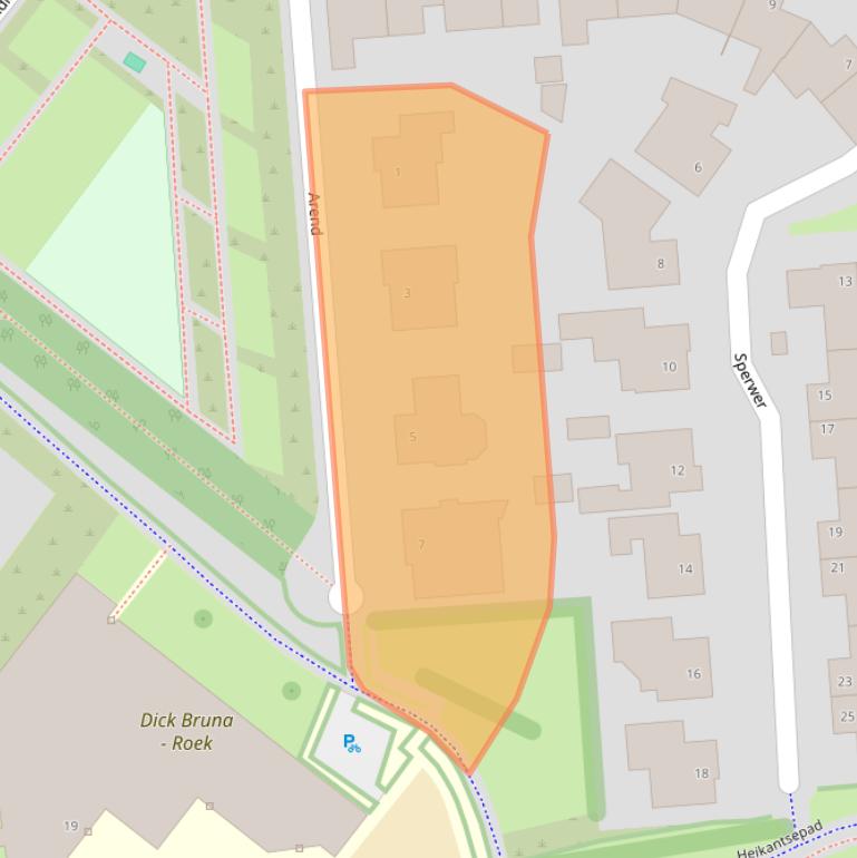 Kaart van postcodegebied 5508KL.