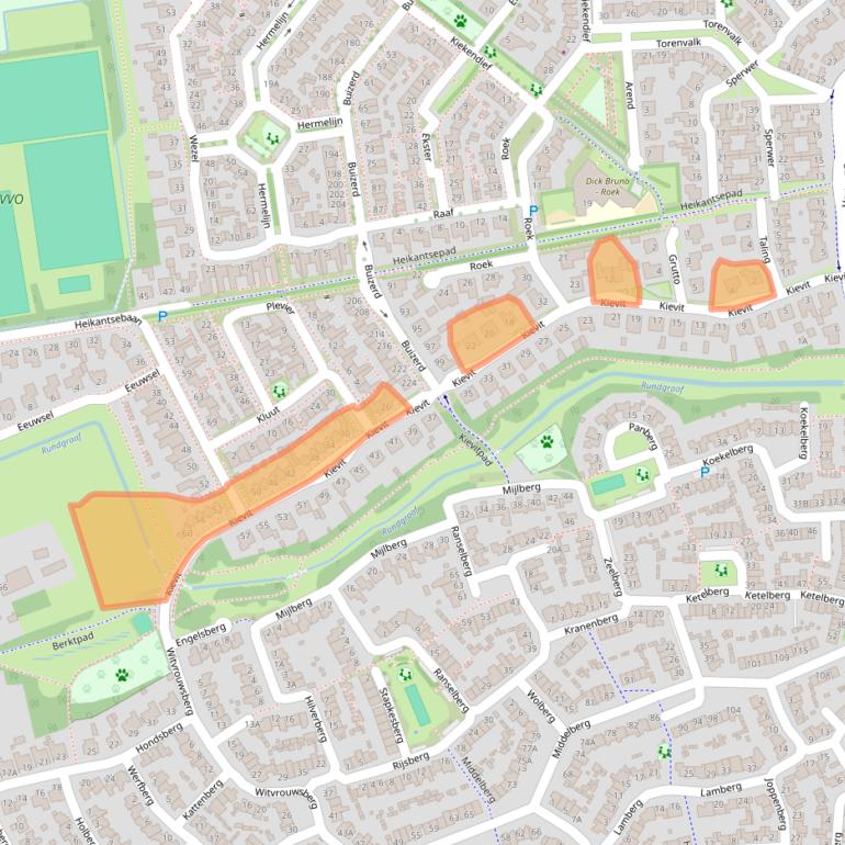 Kaart van postcodegebied 5508KX.