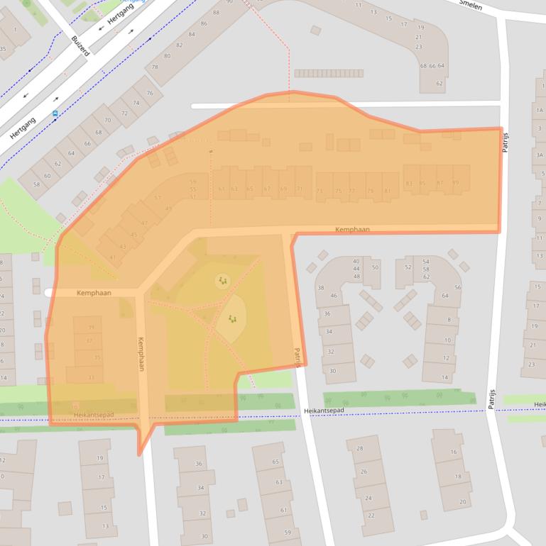Kaart van postcodegebied 5508LD.