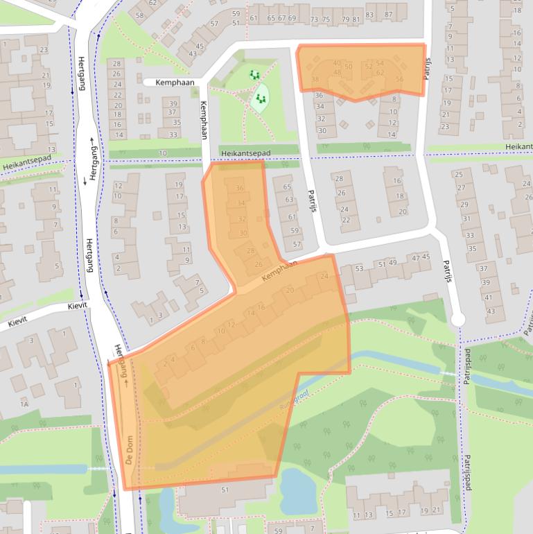 Kaart van postcodegebied 5508LE.