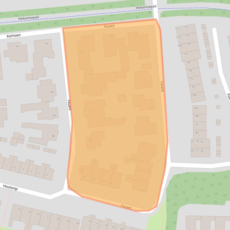 Kaart van postcodegebied 5508LP.