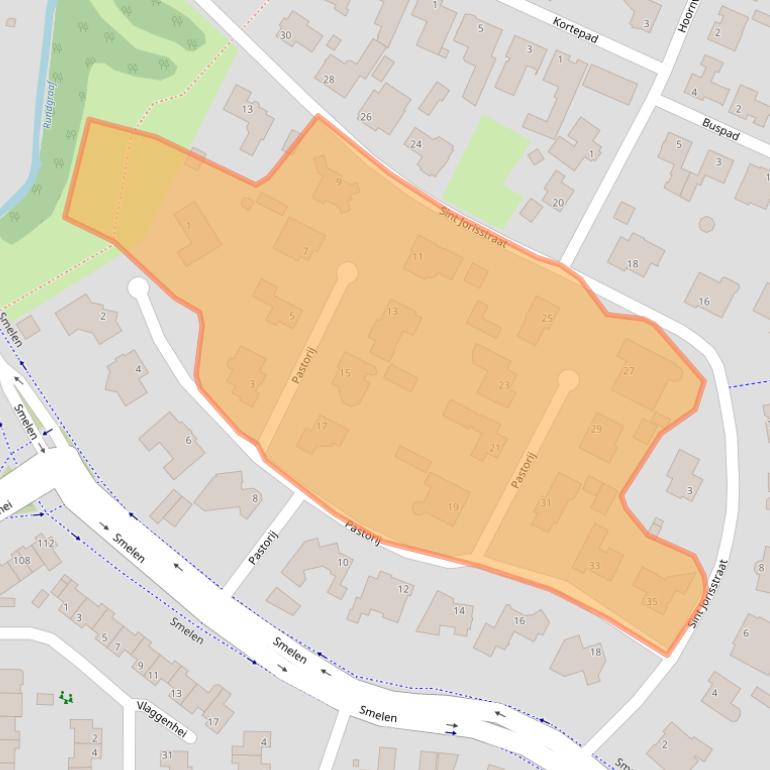 Kaart van postcodegebied 5508LT.