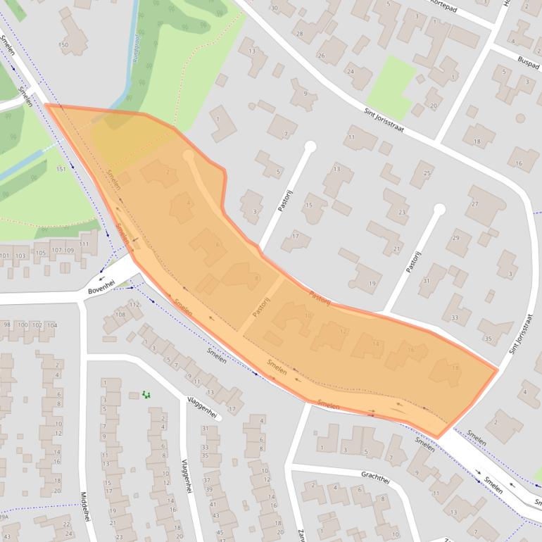 Kaart van postcodegebied 5508LV.
