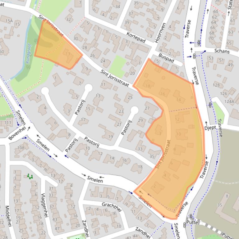 Kaart van postcodegebied 5508LW.