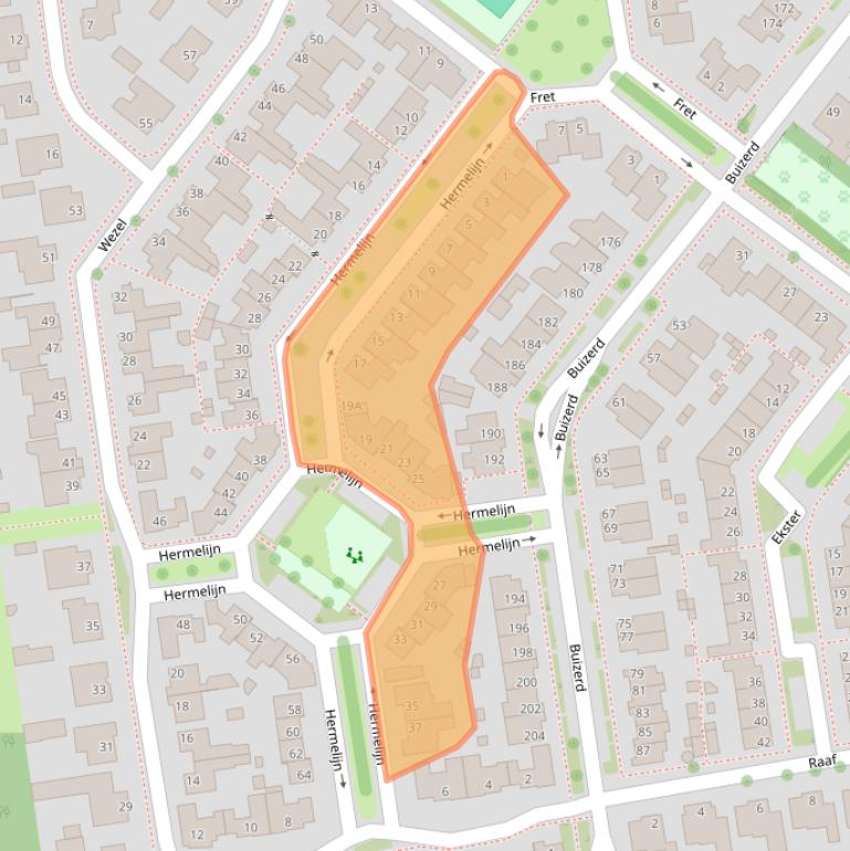 Kaart van postcodegebied 5508ME.