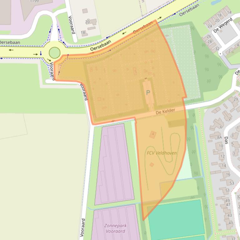 Kaart van postcodegebied 5508MG.