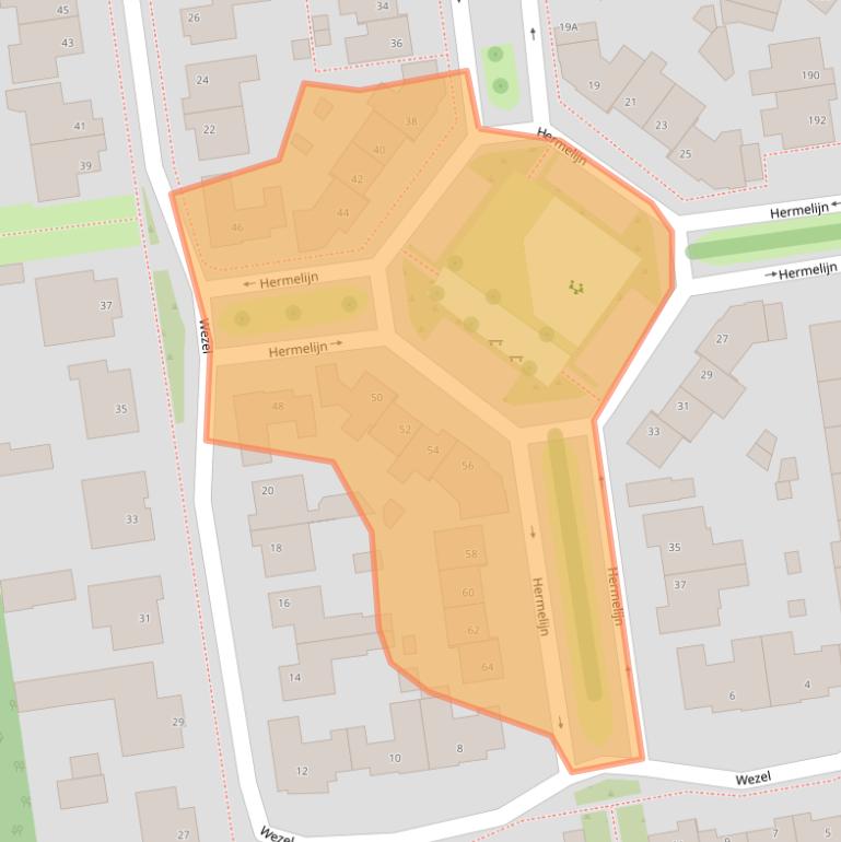 Kaart van postcodegebied 5508MJ.