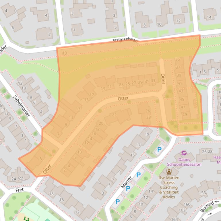 Kaart van postcodegebied 5508MK.